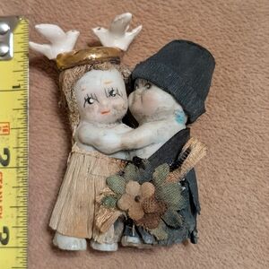 Antique Ceramic Kewpie Wedding Cake Topper